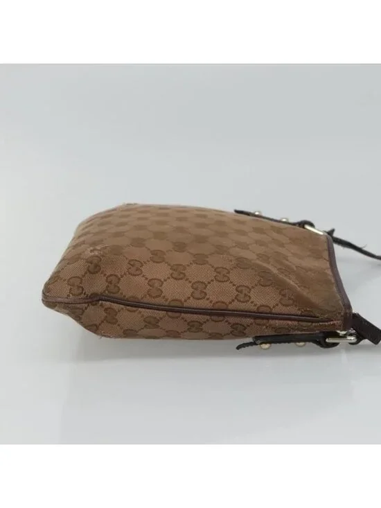 Authentic GUCCI GG Canvas Shoulder Bag Brown 257246 - Picture 10 of 16
